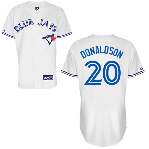 Josh Donaldson #20 Youth Baseball Jersey-Toronto Blue Jays Authentic Home White Cool Base MLB Jersey